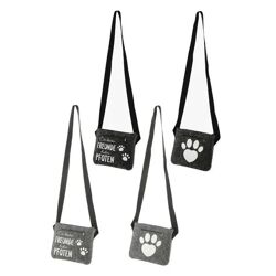 Hunde-Leckerli Tasche Filz, 4er-Set – Stilvolle Leckerlitasche | Strapazierfähige Filz Snacktasche für Hunde